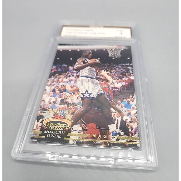 Shaquille O'Neal Rookie Card RC 1992-93 Stadium Club #247 PSG 9 Mint Basketball - Picture 3 of 6